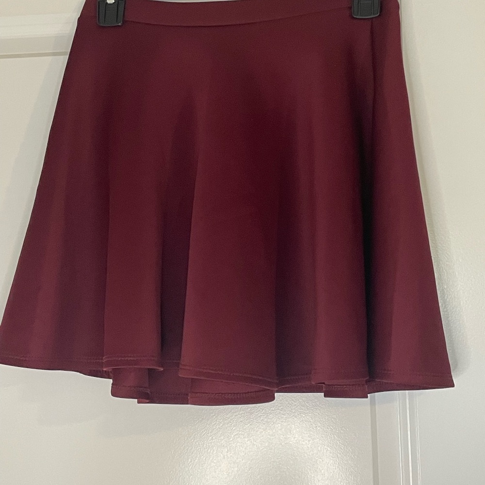 Elegant Burgundy Skirt